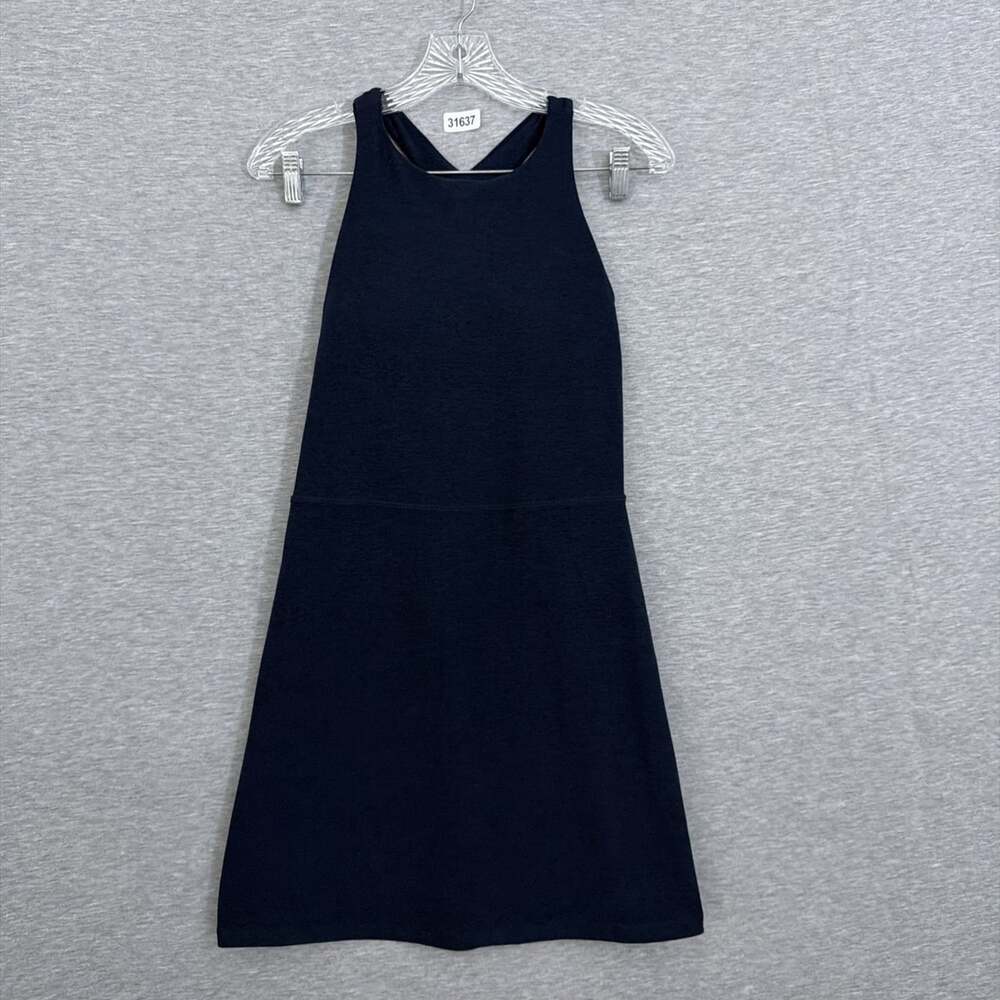 Beyond Yoga Women's Medium Navy Blue Spacedye Move It Dress Athletic Stretchy